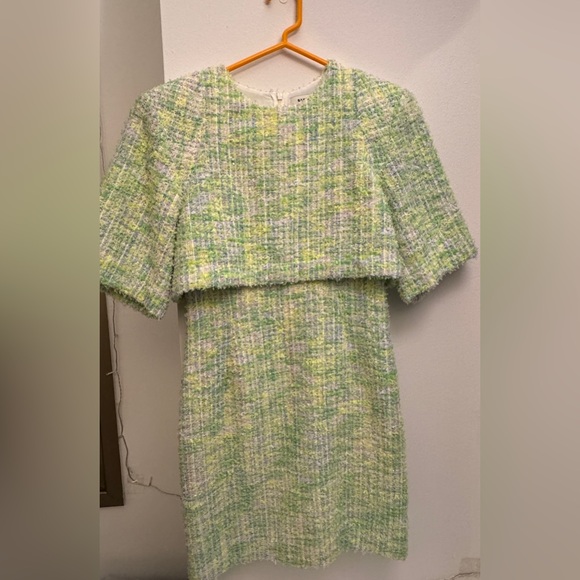 Sandro Agy checked layered-effect tweed mini dress - Picture 8 of 8